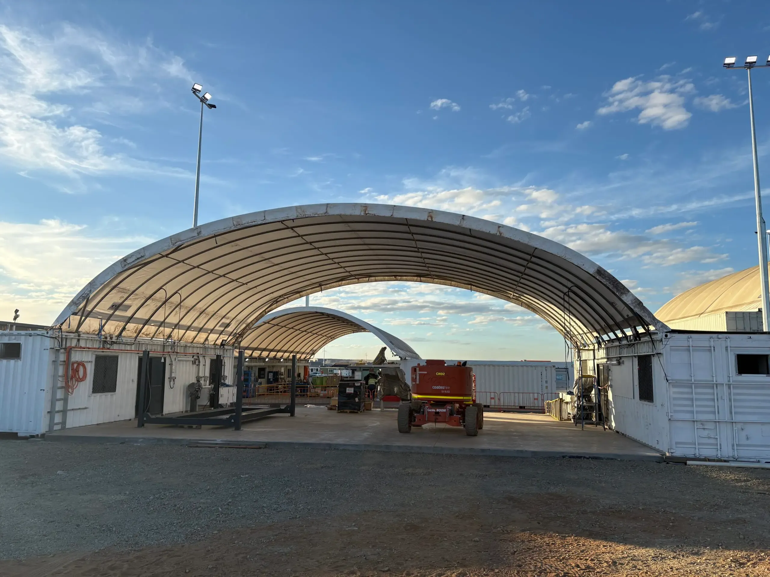 The completed LV/MV workshop at Olive Downs